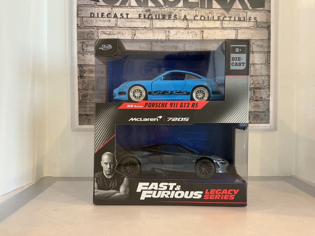 [103762] JADA - 1/43 - FAST AND FURIOUS PORSCHE 911 GT3 RS & MCLAREN 720S