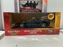 1:18 ERTL AMERICAN MUSCLE 2003 CORVETTE COUPE BLACK ON GRAY