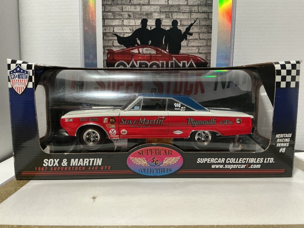 [112352] 1:18 SUPER CAR COLLECTIBLES SOX AND MARTIN 1967 SUPERSTOCK 440 GTX