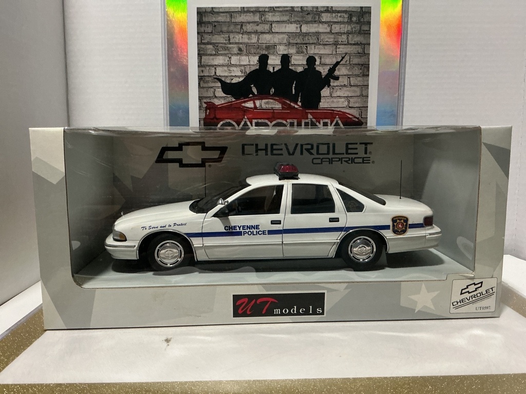 [112364] 1:18 UT MODELS  CHEVROLET CAPRICE CHEYENNE POLICE CAR