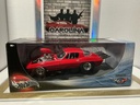 1:18 HOTWHEELS 100% CHEVROLET CORVETTE PRO STREET DRAGSTER RED ON BLACK