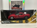 1:18 HOTWHEELS CORVETTE C6 RED ON TAN
