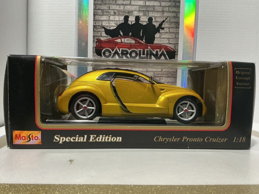 [112380] 1:18 MAISTO PREMIERE CHRYSLER PRONTO CRUIZER SPECIAL EDITION YELLOW ON BLACK