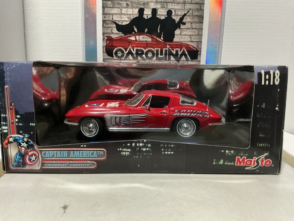1:18 MAISTO CAPTAIN AMERICA CHEVROLET CORVETTE