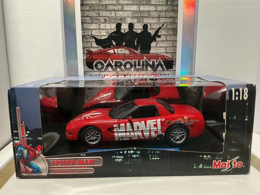 [112387] 1:18 MAISTO SPIDER-MAN CORVETTE Z06