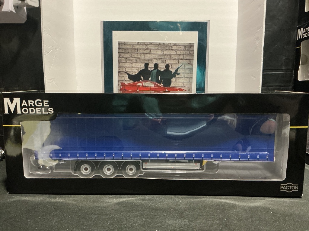 1/32 MARGE MODLES PACTON CONTAINER TRAILER PLAIN BLUE