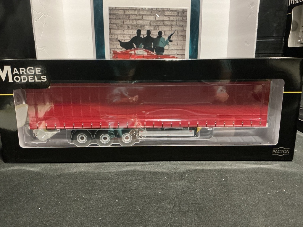 1/32 MARGE MODLES PACTON CONTAINER TRAILER PLAIN RED