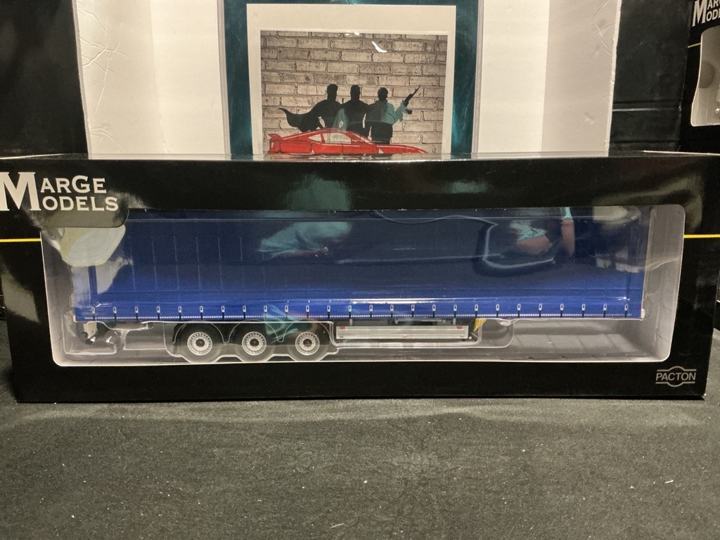 1/32 MARGE MODLES PACTON CONTAINER TRAILER PLAIN BLUE