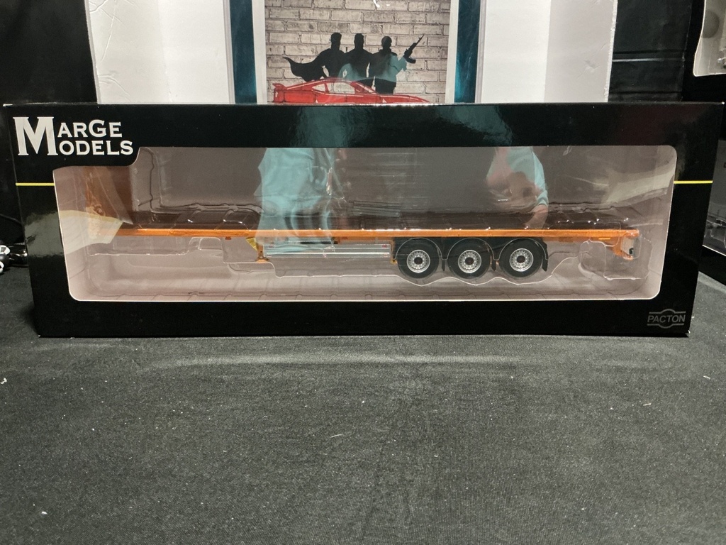 [111842] 1/32 MARGE MODLES PACTON FLATBED TRAIER ANTHRACITE