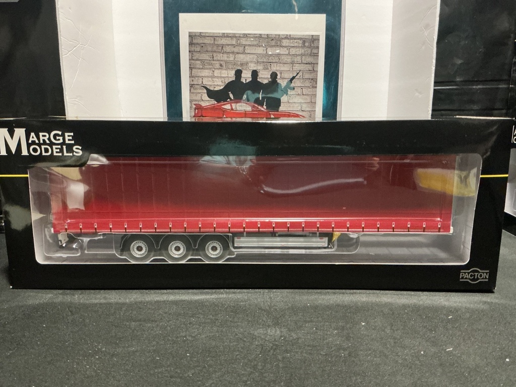 [111851] 1/32 MARGE MODLES PACTON CONTAINER TRAILER PLAIN RED