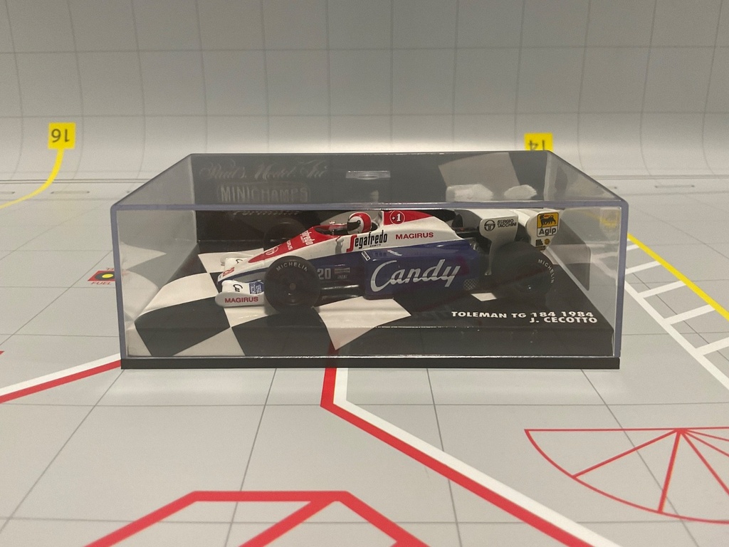1:43 MINICHAMPS FORMULA 1 TOLEMAN TG 184 1984 J. CECOTTO