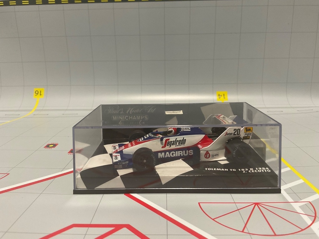 1:43 MINICHAMPS FORMULA 1 TOLEMAN TG 183 B 1984 J. CECOTTO
