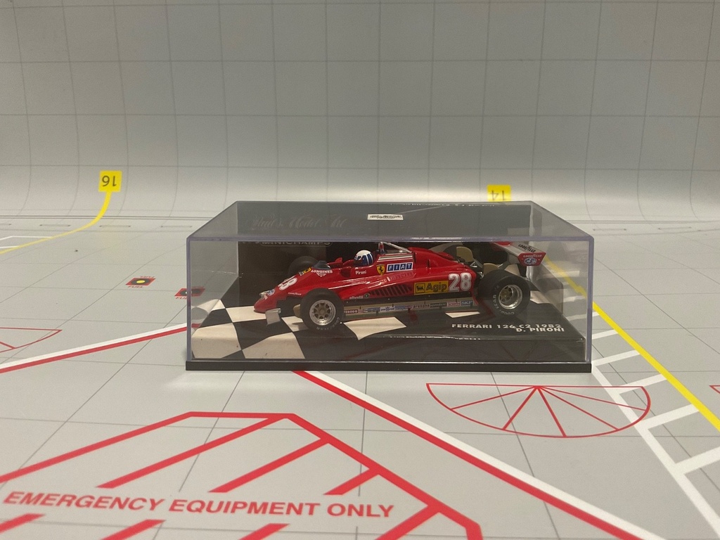 1:43 MINICHAMPS FORMULA 1 FERRARI 126 C2 1982 D. PIRONI