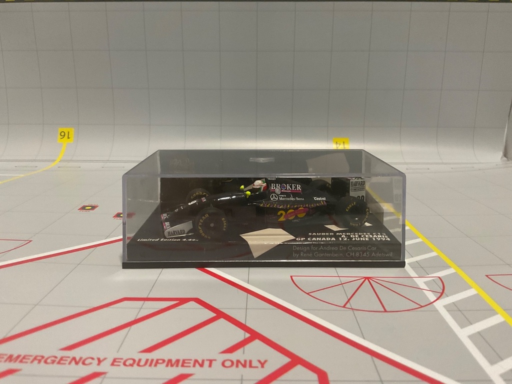 [113365] 1:43 MINICHAMPS FORMULA 1 SAUBER MERCEDES C13 A.DE CESARIS GP CANADA 12 JUNE ‘94