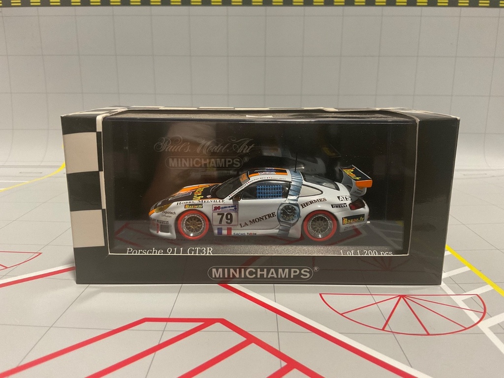 [113372] 1:43 MINICHAMPS RALLY CAR PORSCHE 911 GT3R PERRIER/RICCI/RICCI
