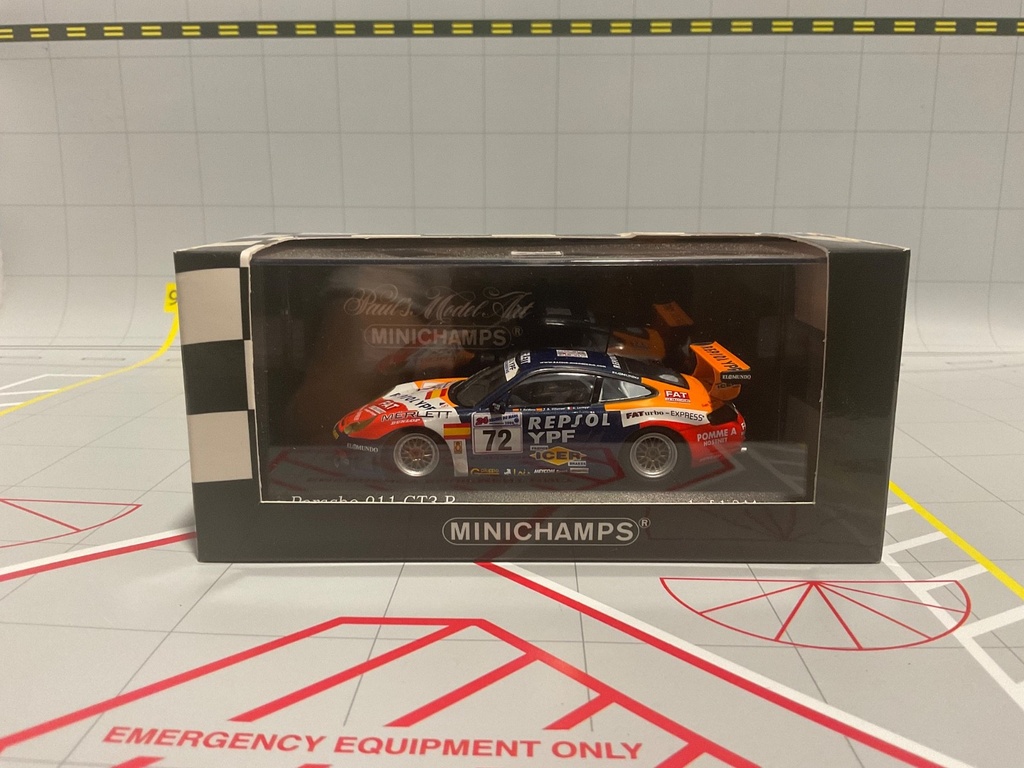 [113374] 1:43 MINICHAMPS RALLY CAR PORSCHE 911 GT3-R SALDANA/LAVAGGI/DIEZ-VILLAROEL