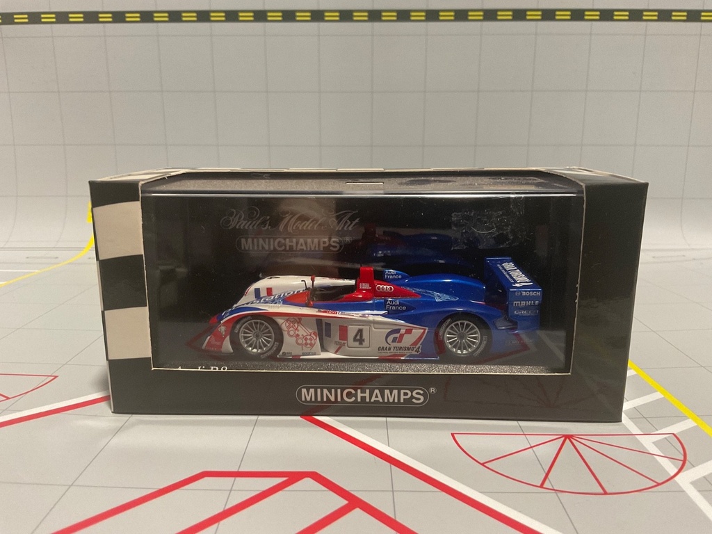 1:43 MINICHAMPS RALLY CAR AUDI R8 ORTELLI/GOUNON/MONTAGNY