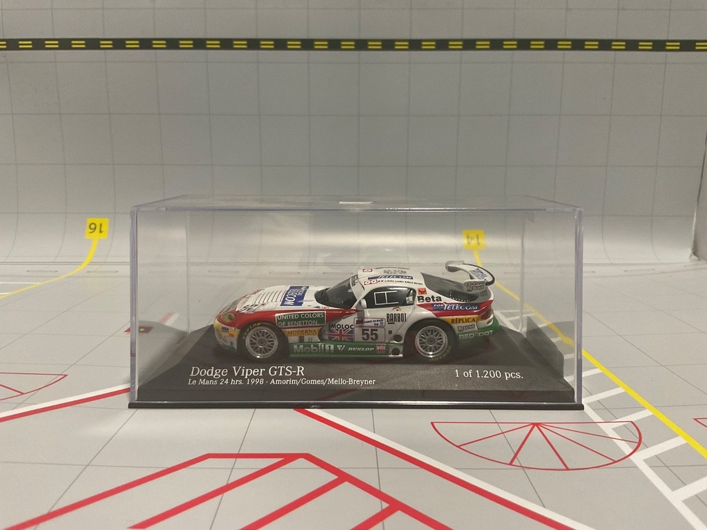 [113384] 1:43 MINICHAMPS RALLY CAR DODGE VIPER GTS-R AMORIM/GOMES/MELLO-BREYNER