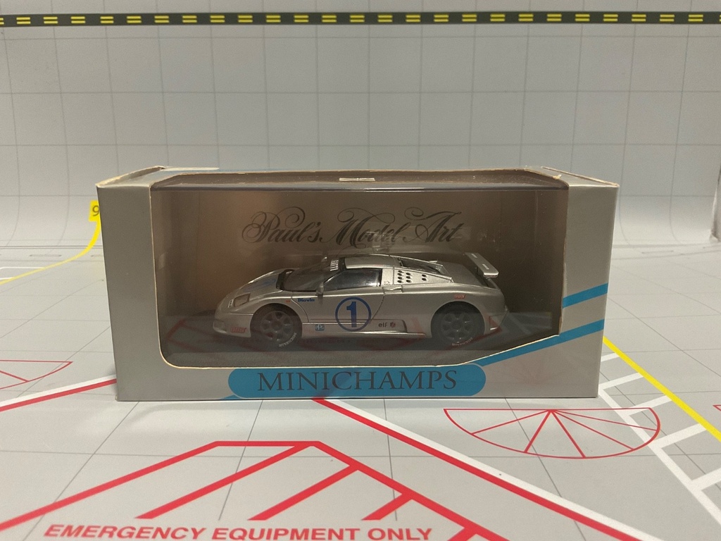[113463] 1:43 MINICHAMPS BUGATTI EB 110 SUPER SPORTS SILVER