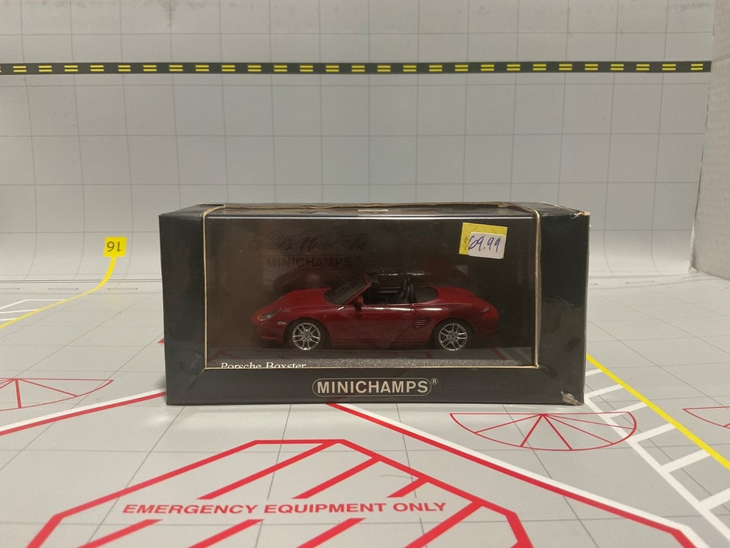1:43 MINICHAMPS PORSCHE BOXSTER 2002 RED METALLIC