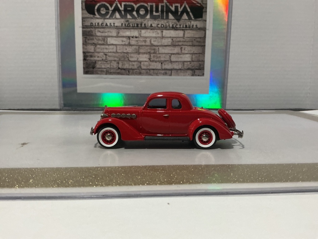 [112694] 1/43 BROOKIN MODELS RED 1935 PLYMOUTH 5-WINDOW COUPE BRK90