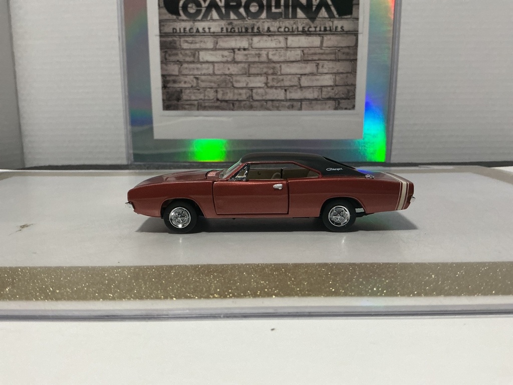 [112705] 1/43 FRANKLIN MINT PRECISION DODGE CHARGER BROWN/BLACK TOP