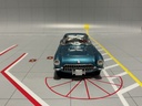 1:43 DINKY / MATCHBOX 1957 CHEVROLET CORVETTE DYM 92139 BLUE ON RED