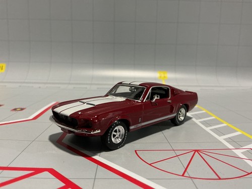 1:43 ERTL 1967 SHELBY GT 350 RED W/ STRIPES
