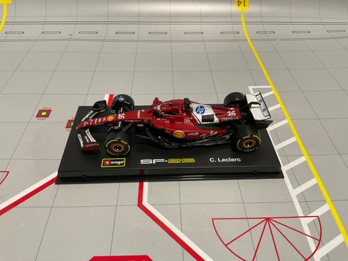 1/43 BURAGO Formula 1 Ferrari SF-25 #16 C. Leclerc Red on Red