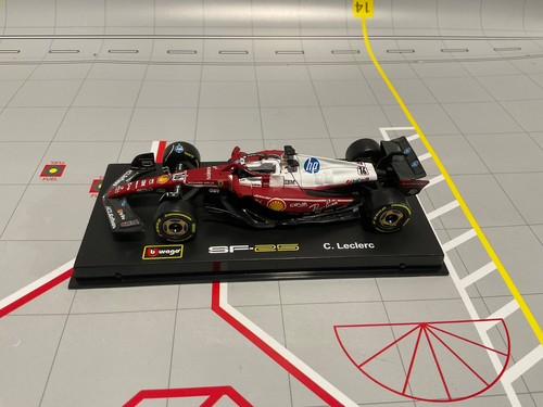 1/43 BURAGO Formula 1 Ferrari SF-25 #16 C. Leclerc Red on Gold