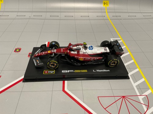 1/43 BURAGO Formula 1 Ferrari SF-25 #44 L. Hamilton Red on Gold