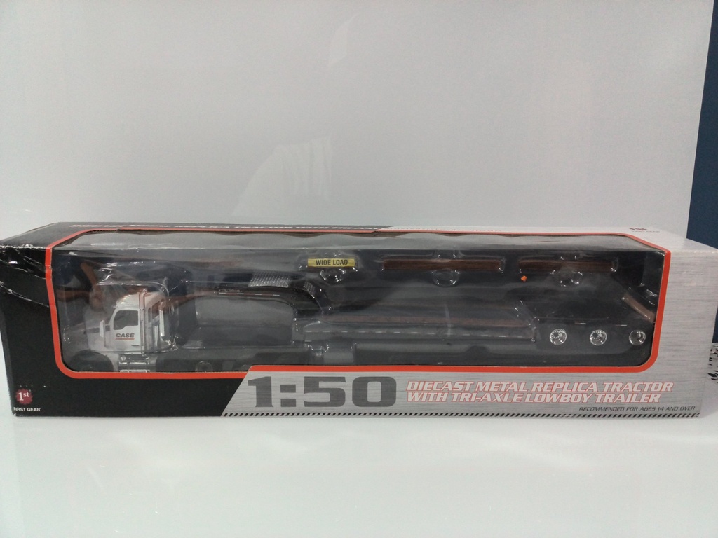 1:50 FIRST GEAR KENWORTH T880 TRI AXLE WITH TRAILER CASE