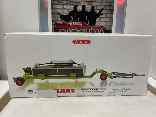 1/32 WIKING - DIRECT DISC 520 MIT SCHNEIDWERKWAGEN PASSEND ZU CLAAS JAGUAR 860
