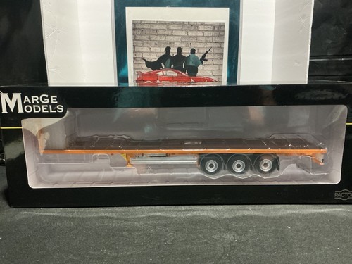 1/32 MARGE MODLES PACTON FLATBED TRAILER YELLOW