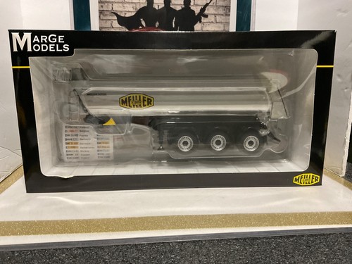1:32 MARGE MODELS TRIAXLE MEILLER KIPPER DUMP TRAILER