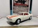 1/18: ROAD SIGNATURE 1967 Camaro  WHTE ON ORANGE *RASH ON HEAD*