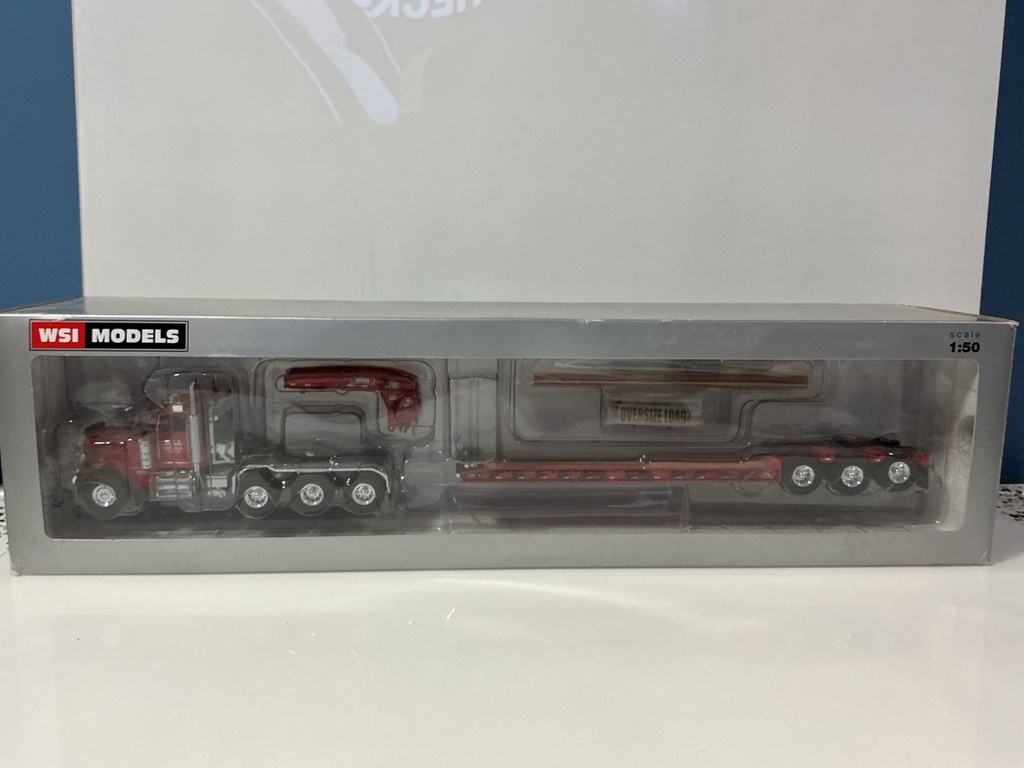1:50 WSI SWORD PETERBILT 379 IN LOWBOY TRI AXLE ALL CRANE #31–1002