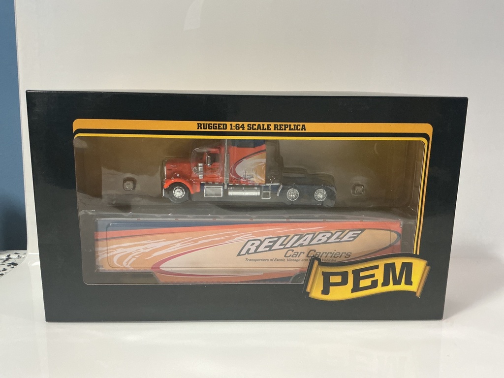 1: 64 TONKIN PEM KENWORTH W900 RELIABLE CAR CARRIERS TRANSPORT TRUCK