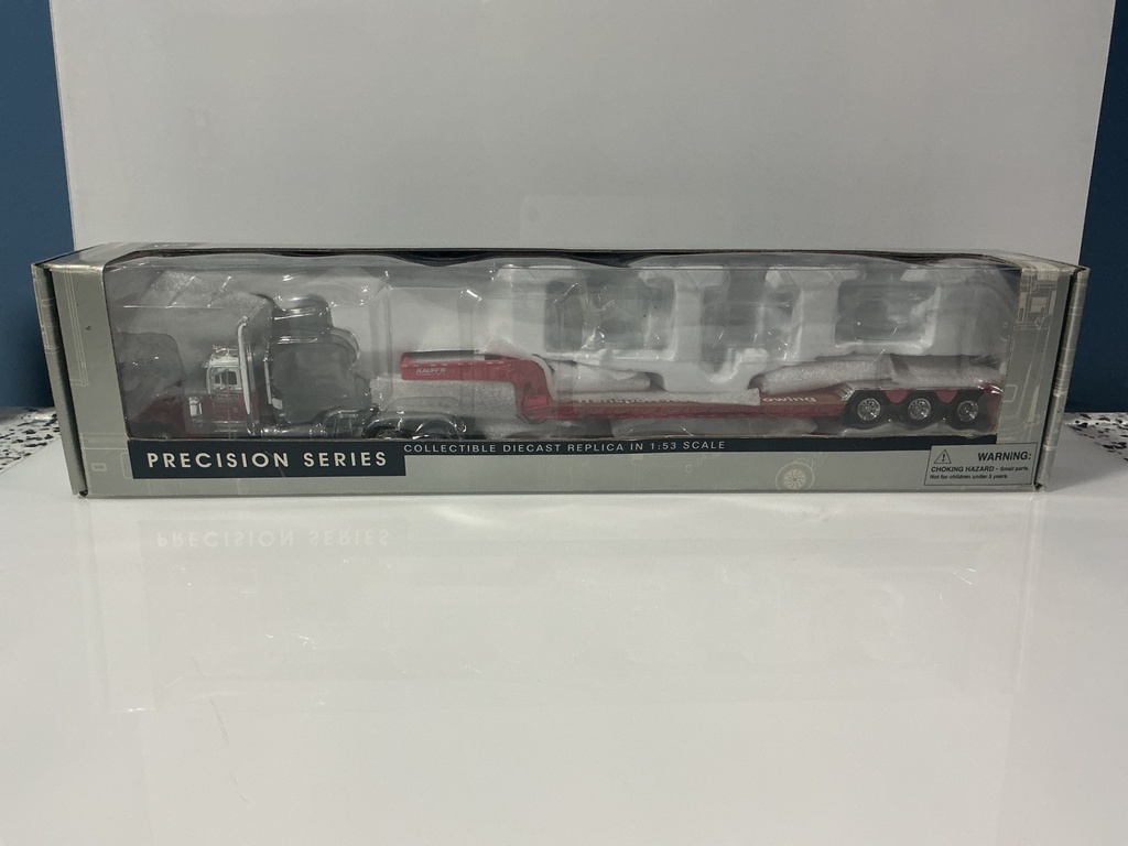 [116197.] 1:53 TONKIN PETERBILT 379 DAY CAB WITH KAUFFMAN’S  LOWBOY TRAILER