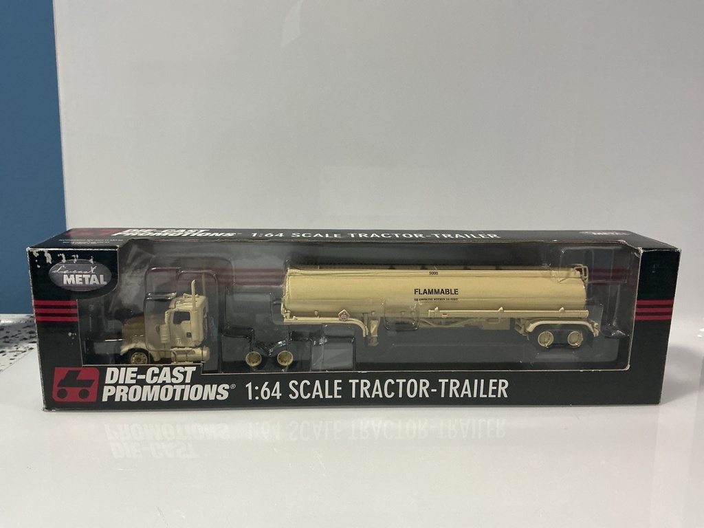 [116209.] 1:64 DIECAST PROMOTIONS DCP MILITARY KENWORTH WITH PETROLEUM TANKER #32073