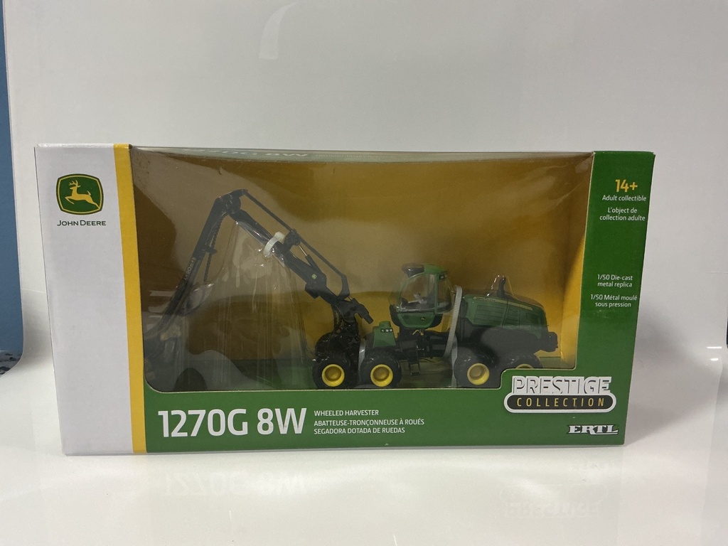 [111933.] 1:50 ERTL PRESTIGE JOHN DEERE 1270G 8W  WHEELED HARVESTER #LP 64453