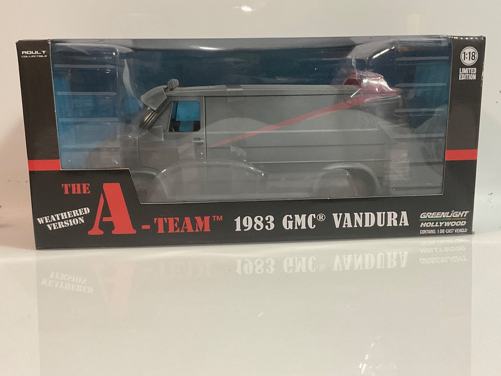 1/18 GREENLIGHT THE A TEAM 1983 GMC VANDURA WEATHERED VERSION