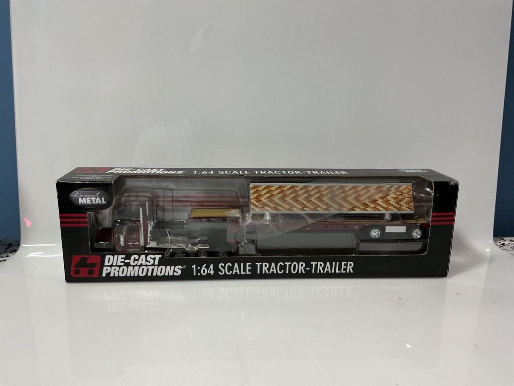 1:64 DIE-CAST PROMOTIONS  DCP LEFRBVRE KENWORTH W900 WITH LOADED STEP DECK #32422