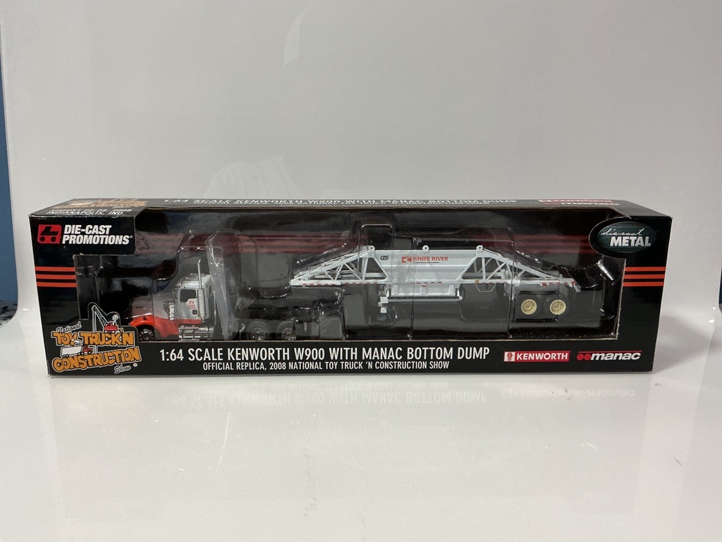 1:64 DIE-CAST PROMOTIONS DCP KNIFE RIVER KENWORTH W900 WITH BOTTOM DUMP #31890