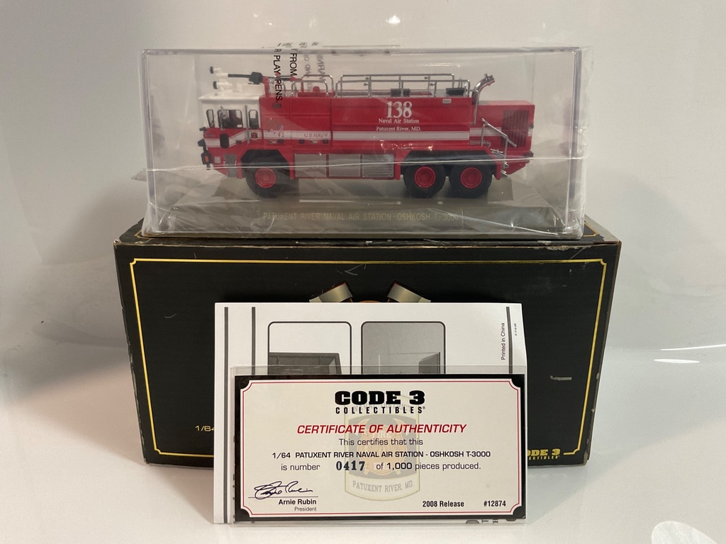 1/64  CODE 3 PATUXENT RIVER NAVAL AIR STATION OSH KOSH T3000