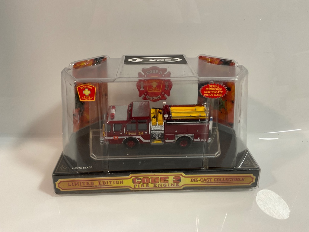 1/64 CODE 3 BOSTON FD E-ONE PUMPER 24 