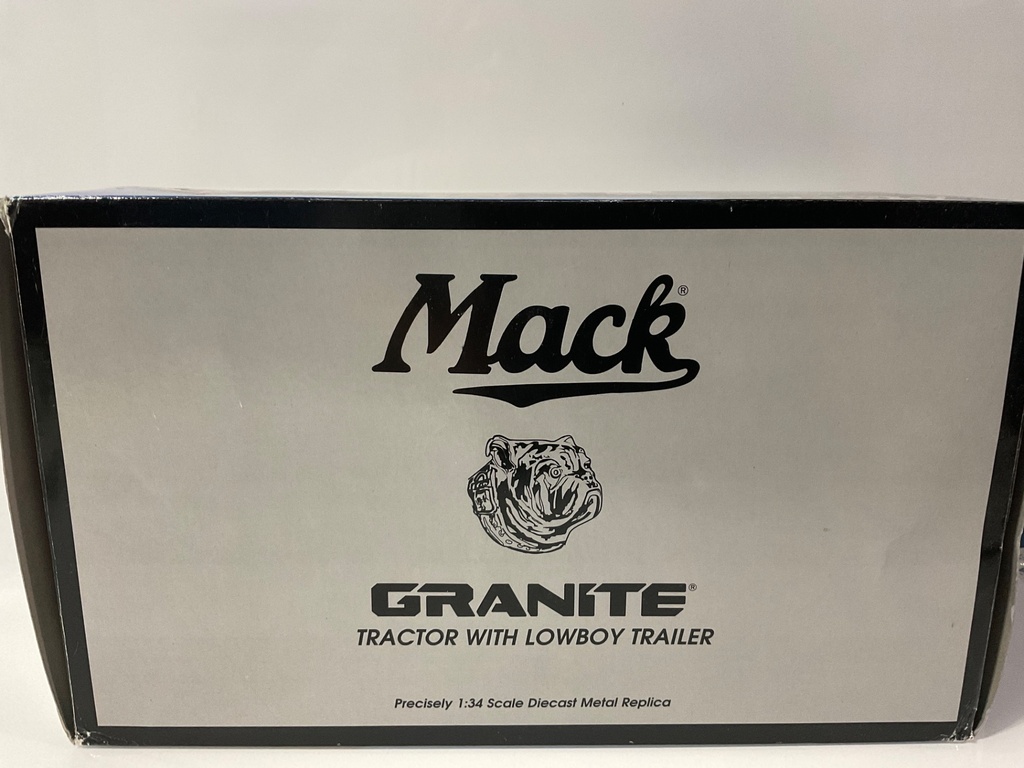1/34 FIRST GEAR MACK GRANITE TRACTOR W/ LOWBOY 