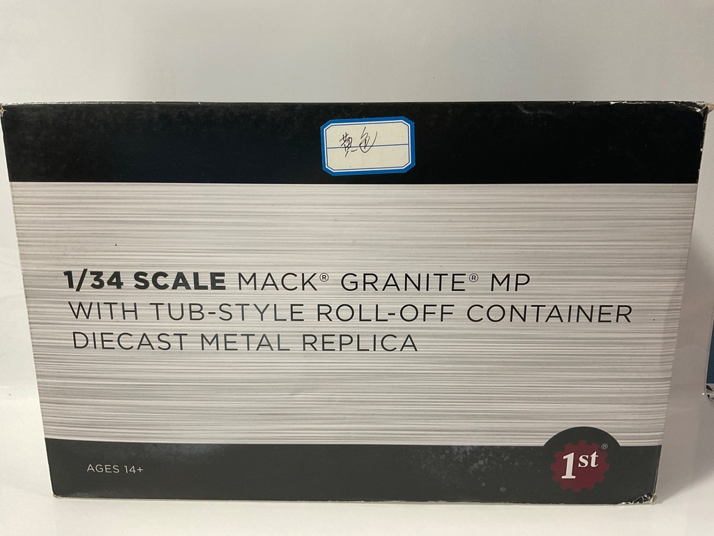 1/34 FIRST GEAR MACK GRANITE MP ROLL OFF CITYWIDE DISPOSAL 19-4184