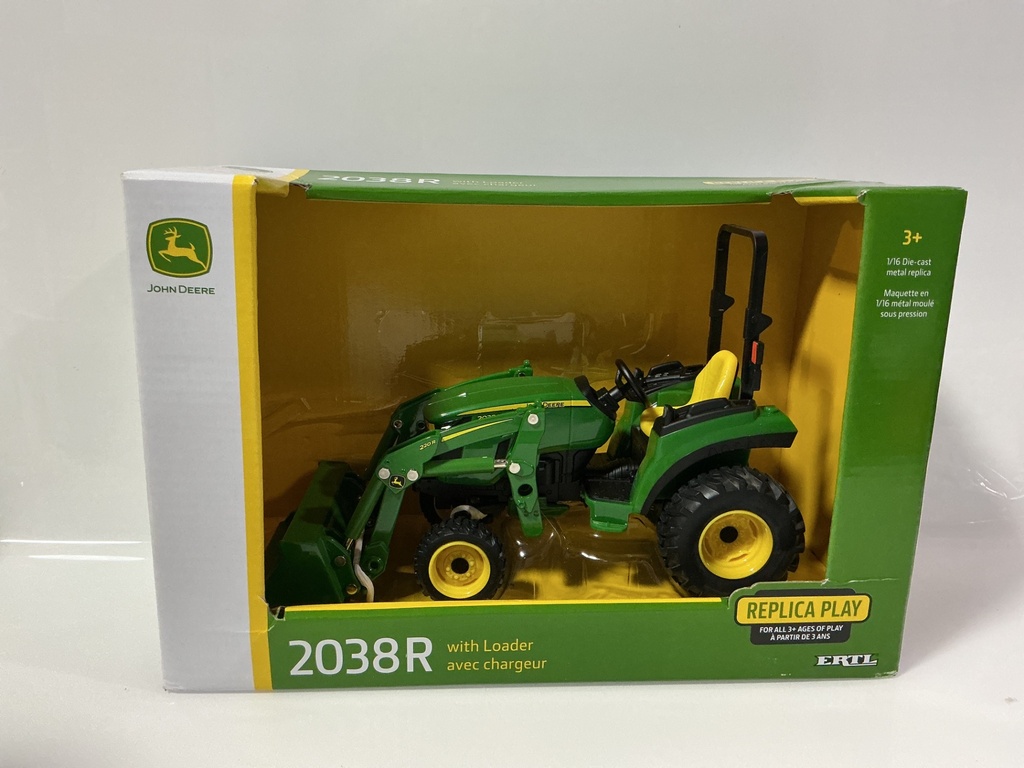 [112072.] 1/16 ERTL JOHN DEERE 2038R with LOADER