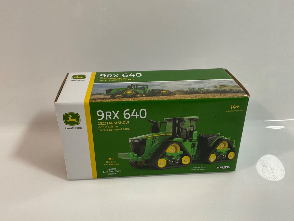 1/64 ERTL JOHN DEERE 2022 FARM SHOW 9RX 640 